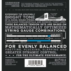 D'Addario EXL220BT, Super Light 040 - 095 (Balanced)